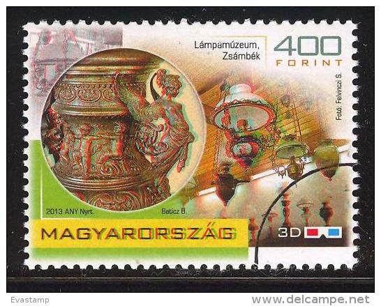 HUNGARY-2013. SPECIMEN Lamp Museum In Zsámbék - 3 DIMENSIONAL RR! Mi:5630. - Used Stamps