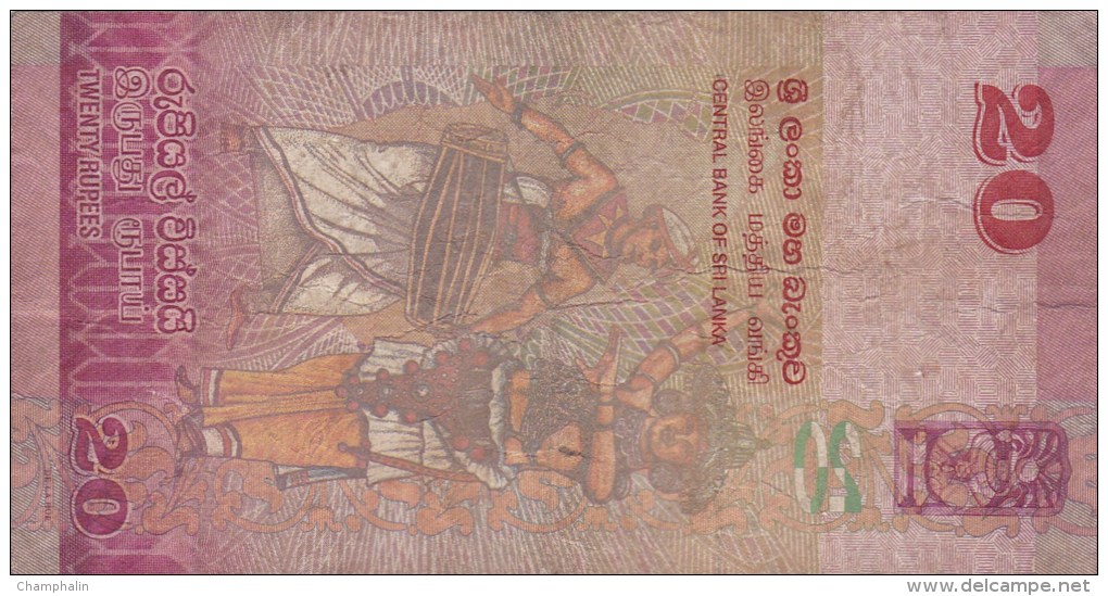 Sri Lanka - Billet De 20 Rupees - 1er Janvier 2010 - Sri Lanka