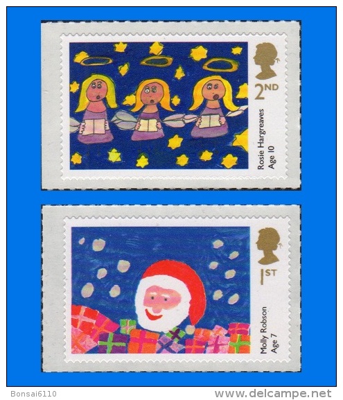 GB 2013-0001, Christmas Stamp Design Winners, Set Of 2 Stamps, MNH - Neufs