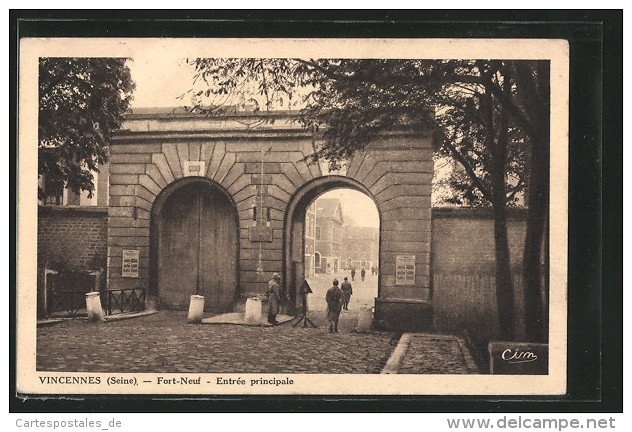 CPA Vincennes, Fort-Neuf, Entrée Principale - Vincennes