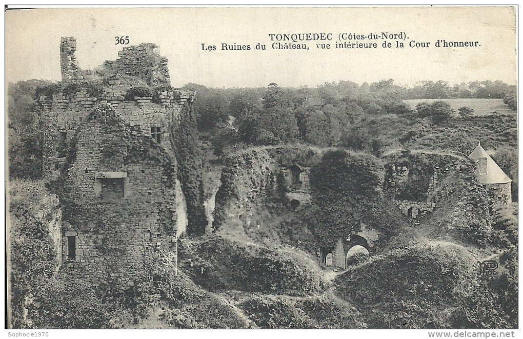 BRETAGNE - 22 - COTES D'ARMOR - TONQUEDEC - Les Ruines Du Château - Tonquédec