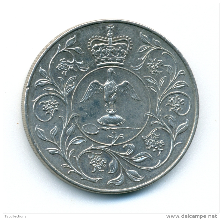 Angleterre 25 New Pence 1977 Elizabeth II Silver Jubilee - 1 Pound