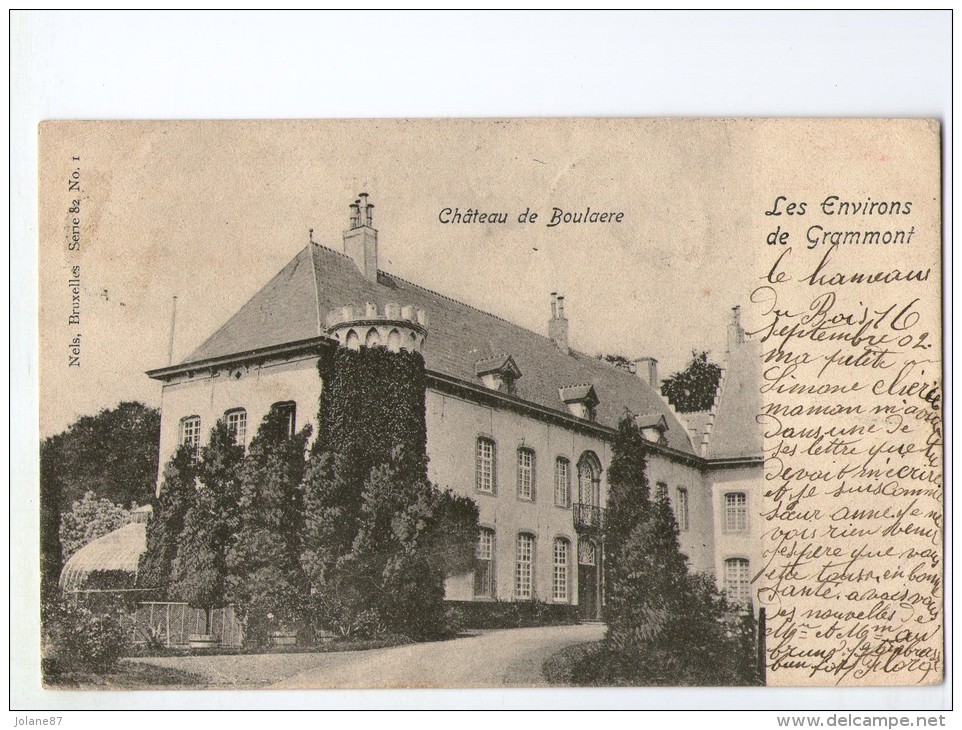 CPA SIMPLE      BELGIQUE     1902        CHATEAU DE BOULAERE    LES ENVIRONS DE GRAMMONT - Geraardsbergen