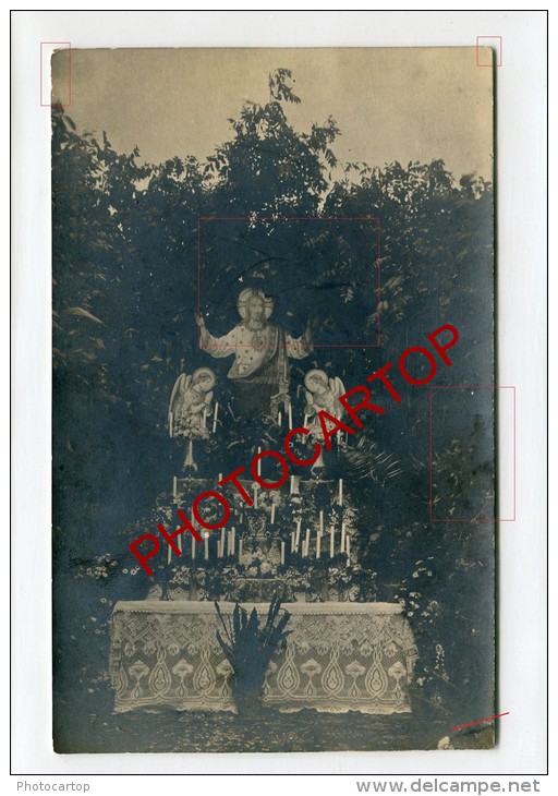 SINT-JULIAAN-St JULIEN-Calvaire-ALTAR-Carte Photo Allemande-Guerre14-18-1WK-BELGIQUE-BELGIEN-Flandern- - Langemark-Poelkapelle