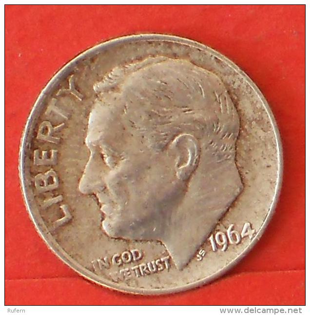 USA  1  DIME  1964  SILVER COIN KM# 140  -    (Nº03888) - 1946-...: Roosevelt