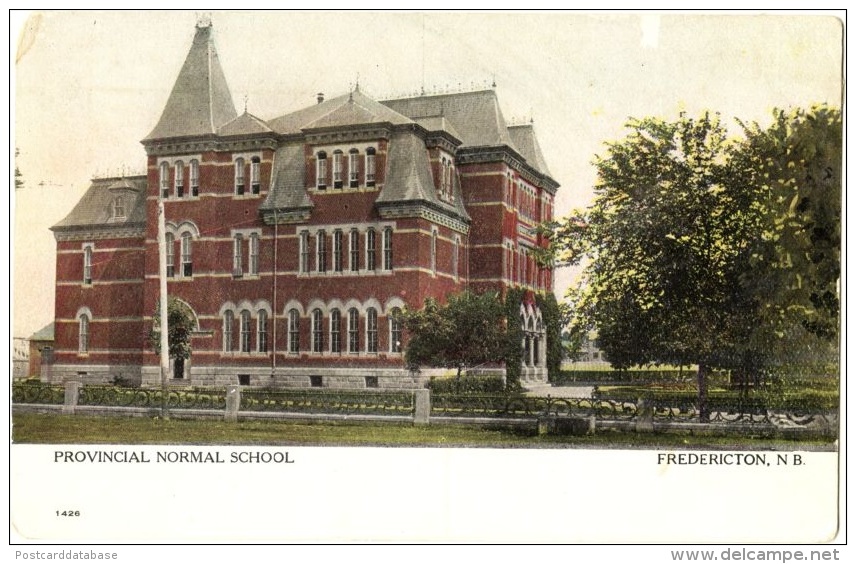 Provincial Normal School - Fredericton, NB - & School - Other & Unclassified