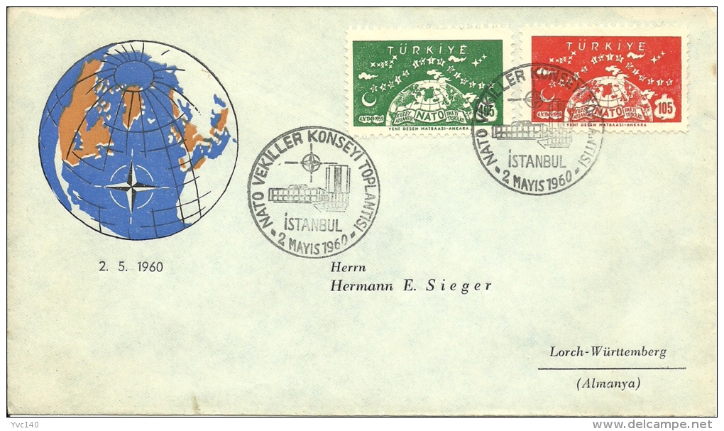 Turkey; Special Postmark 1960 NATO Ministerial Council Meeting, Istanbul - NATO