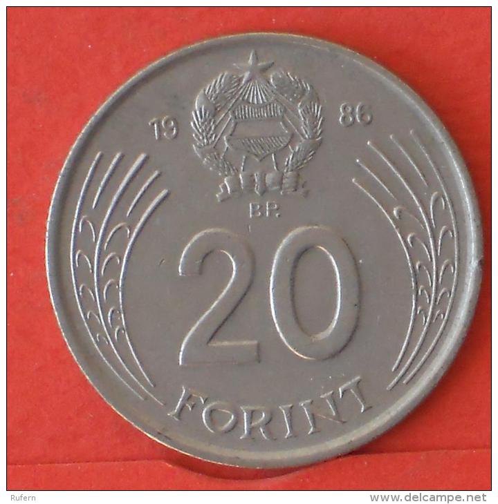 HUNGARY  20  FORINT  1986   KM# 630  -    (Nº03906) - Hongrie