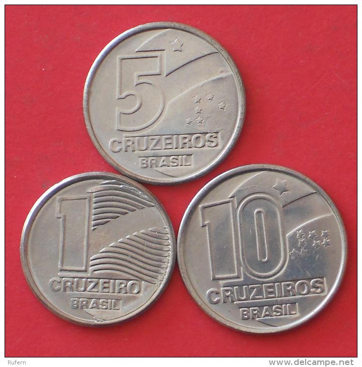 BRAZIL        3 Coins   -    (Nº03922) - Mezclas - Monedas