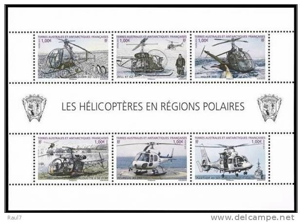 T.A.A.F. // F.S.A.T. 2013 - Hélicoptères - BF 6v Neufs // Mnh - Unused Stamps