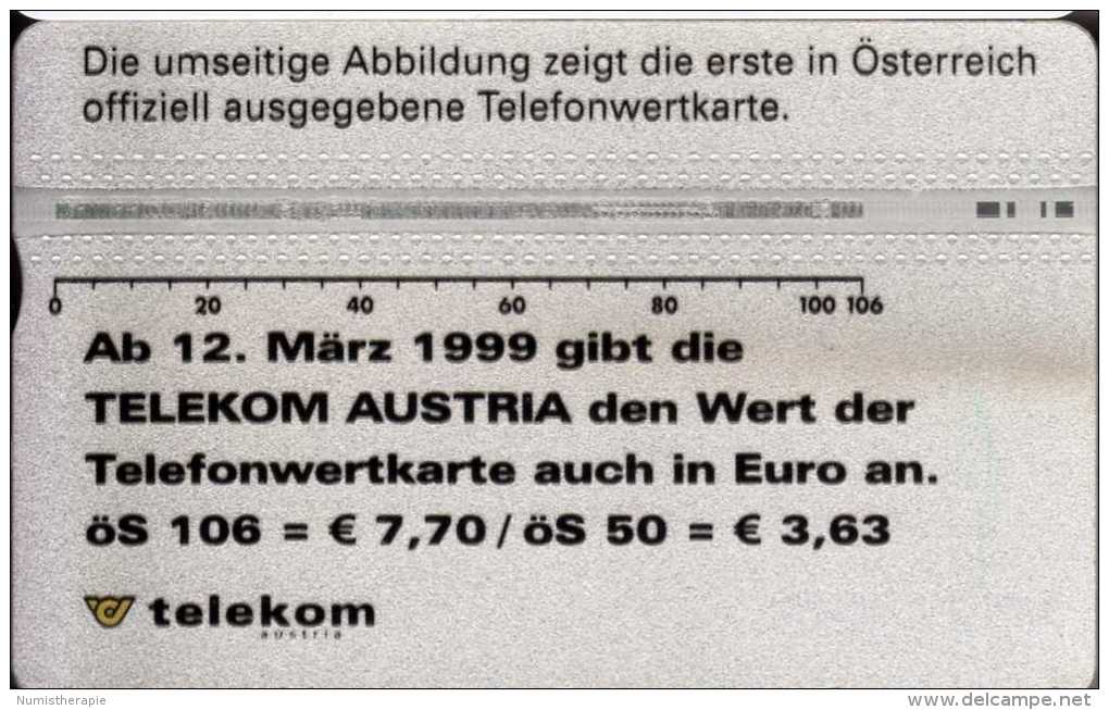 Autriche : 20 Jahre Wertkarten-telefonie In Österreich : ATS 106 = €7,70 - Autriche