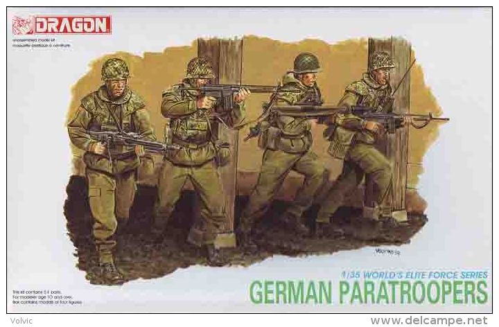 - DRAGON  - Figurines German PARATROOPERS - 1/35°- Réf 3021 - Figuren