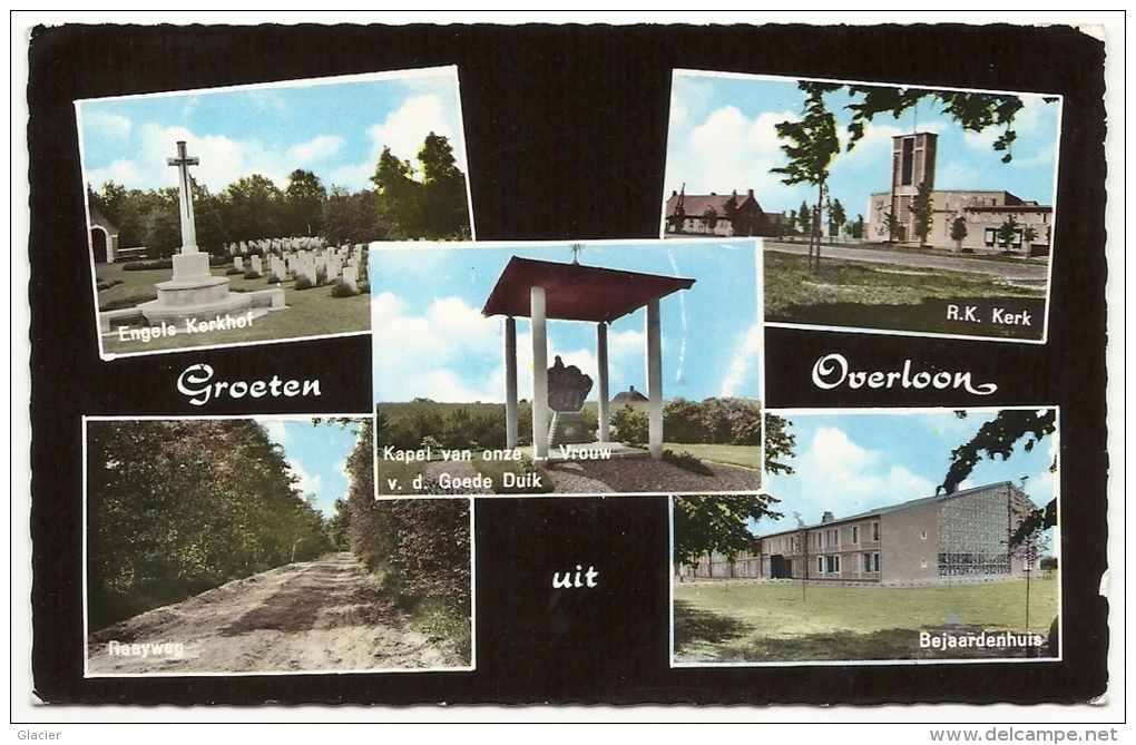 Groeten Uit OVERLOON - Boxmeer - Noord-Brabant - R.K. Kerk - Engels Kerkhof - Kapel - Fotokaart - Boxmeer