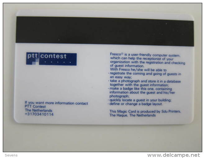 Magnetic Phonecard,PTT Contest,mint - Test & Service