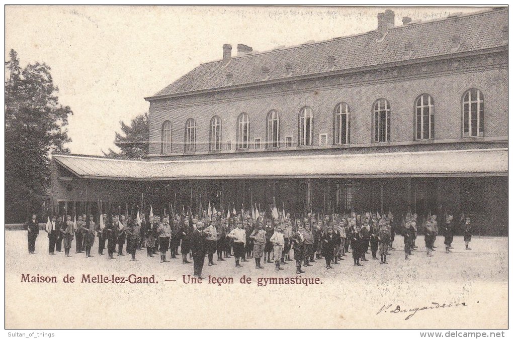 Cpa/pk 1904 Melle Maison De Melle-lez-Gand Une Leçon De Gymnastique - Melle