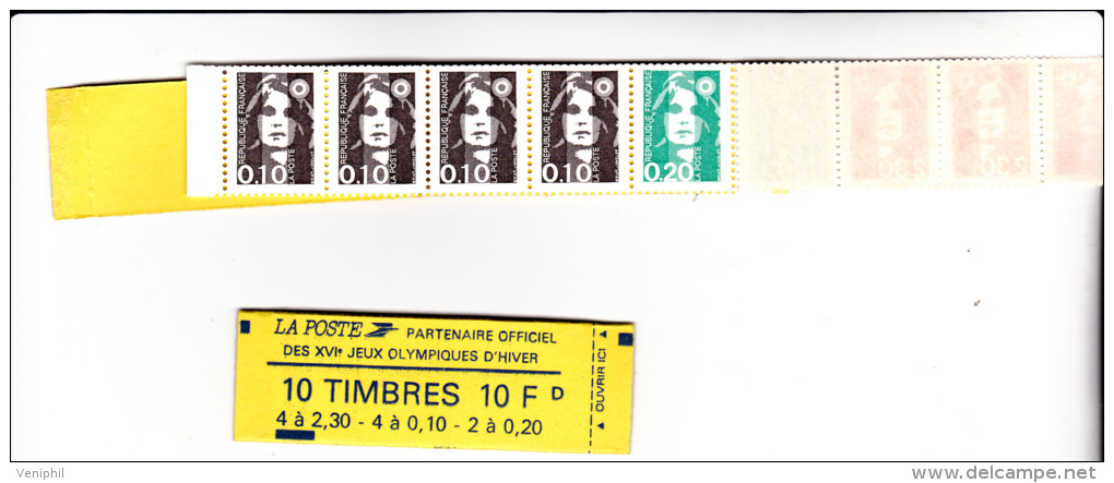 CARNET N° 1502 -TYPE MARIANNE DE BRIAT A COMPOSITION VARIABLE - COTE : 32 € - Autres & Non Classés