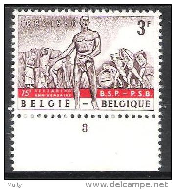 Belgie OCB 1132 (**) Met Plaatnummer 3. - ....-1960