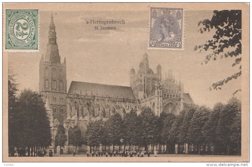 PAYS BAS CARTE 1921 HERTOGENBOSCH  ST JANSKERK FRANCE /3365 - 's-Hertogenbosch