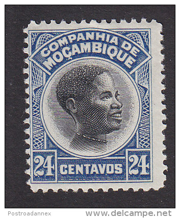 Mozambique Company, Scott #155, Mint Hinged, Native, Issued 1925 - Mozambique