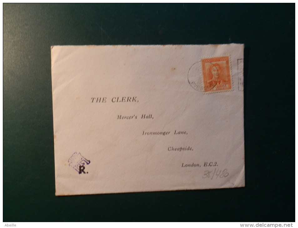 38/480   LETTER TO LONDON - Lettres & Documents