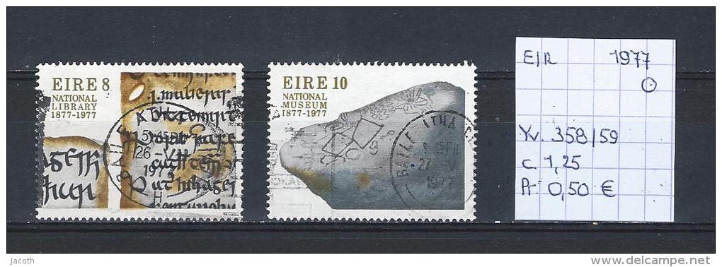 Ierland 1977 - Yv. 358/59 Gest./obl./used - Oblitérés