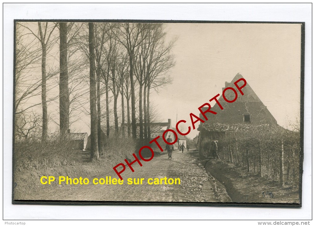 Route TEN BRIELEN-Zandvoorde-Carte Photo Allemande Collee-Guerre14-18-1WK-BELGIQUE-BELGIEN-Flandern- - Comines-Warneton - Komen-Waasten