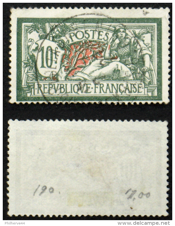 N° 207 MERSON 10F Oblit TB Cote 20€ - 1900-27 Merson