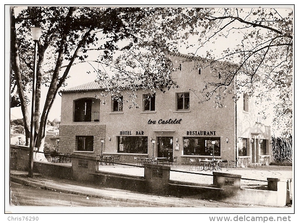 CPSM 84 Vaucluse BEAUMES DE VENISE Hôtel Bar Café Restaurant Lou Castelet Carte Photo 1966 - Beaumes De Venise