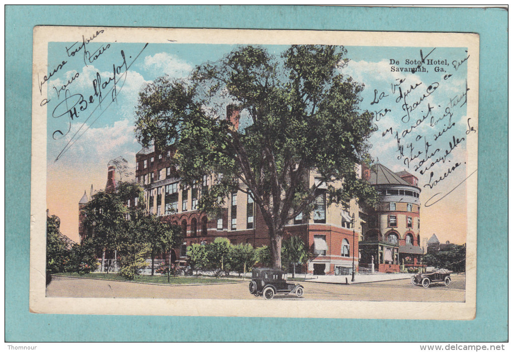 SAVANNAH  -  DE  SOTO  HOTEL -  1919    - - Savannah