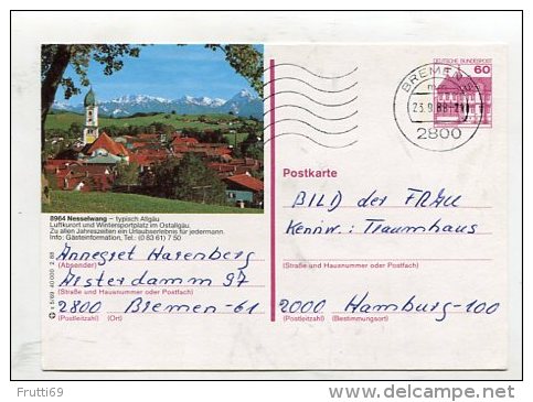 GERMANY - AK 179018 S 5/69 40 000 2.88 Nesselwang - Cartes Postales Illustrées - Oblitérées