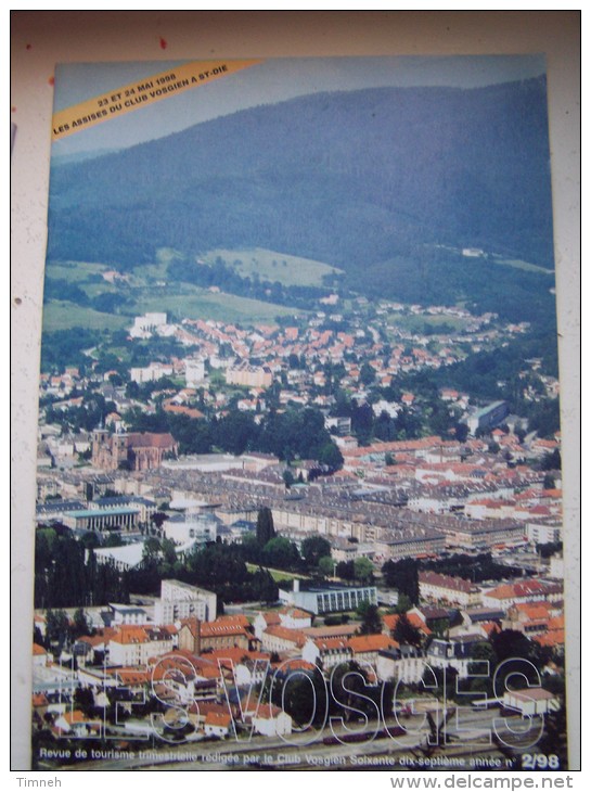 N°2 LES VOSGES Revue De Tourisme 77e Année CLUB VOSGIEN 1998 - Tourismus Und Gegenden