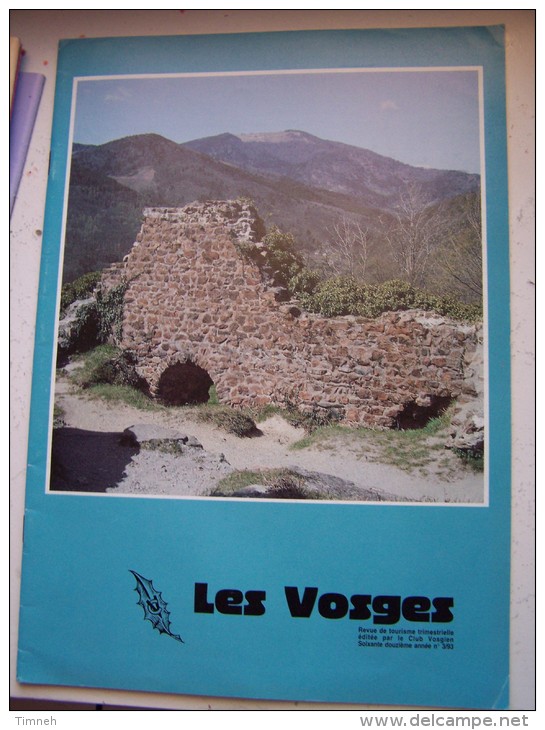 N°3 LES VOSGES Revue De Tourisme 72e Année CLUB VOSGIEN 1993 - Tourism & Regions