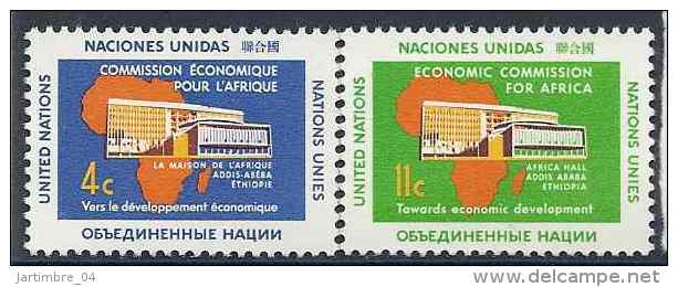 1960 NATIONS UNIES 91-2** Afrique, Addis-Abéba - Unused Stamps