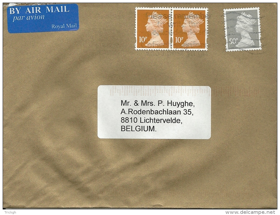 UK &gt;&gt; Belgium - Lettres & Documents