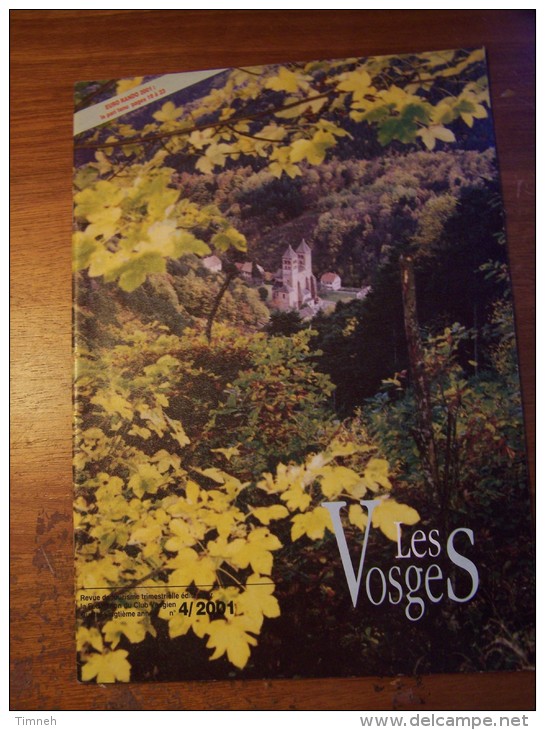 N°4 LES VOSGES Revue De Tourisme 80e Année CLUB VOSGIEN 2001 - Turismo E Regioni