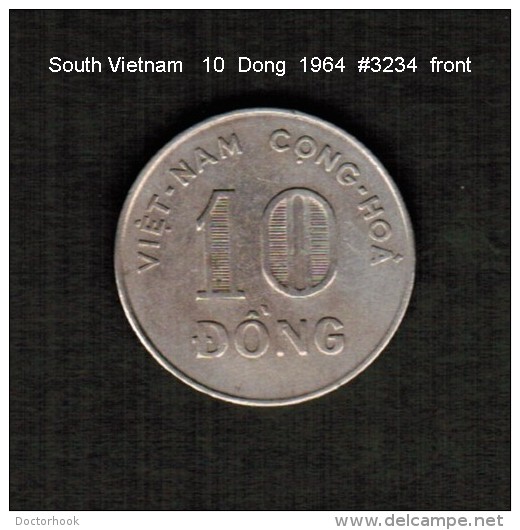 SOUTH VIETNAM    10  DONG  1964  (KM # 8) - Viêt-Nam