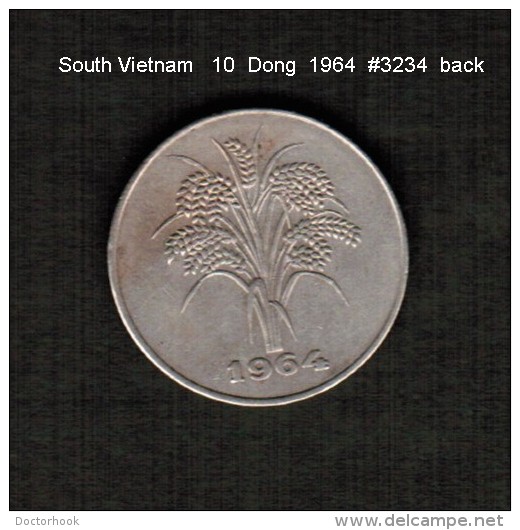 SOUTH VIETNAM    10  DONG  1964  (KM # 8) - Viêt-Nam