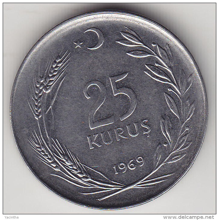 @Y@    Turkije   25  Kurus  1969      (2495) - Turkije