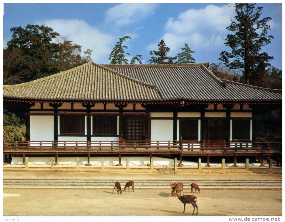 (468) Japan - Hakkedo Temple With Deer - Bouddhisme