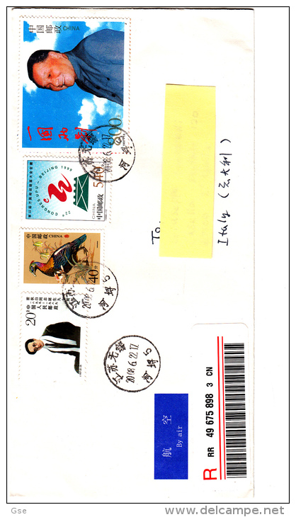 CINA R.P. 2008 - Lettera Racomandata Per L´Italia - Storia Postale