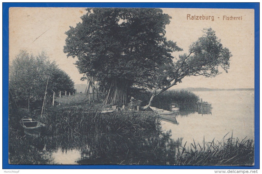 Deutschland; Ratzeburg; Fischerei; 1919 - Ratzeburg