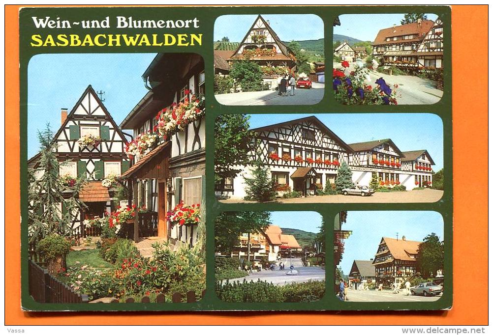 Blumen - Und Weinort : Sasbachwalden .PC Franked With Nice Stamp. GERMANY - Sasbach