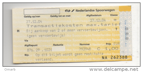 Alt429 Biglietto Ticket, Billet Olanda Holland Netherlands, Amsterdam, Bus Metro - Europa