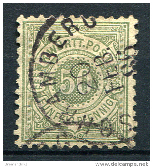 16271) WÜRTTEMBERG # 51 Gestempelt GEPRÜFT Aus 1878, 8.- € - Sonstige & Ohne Zuordnung
