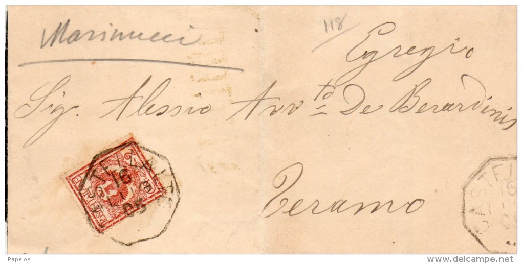 1905  LETTERA CON ANNULLO CASTELLALTO TERAMO - Storia Postale