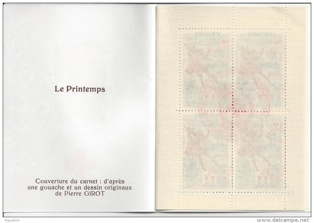 FR - CARNET CROIX ROUGE N° 2024 - " LE PRINTEMPS "  - " L'AUTOMNE "  - T B  - - Croix Rouge