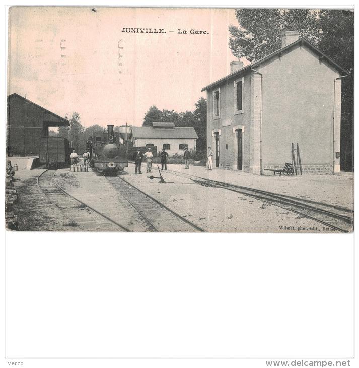 Carte Postale Ancienne De : JUNIVILLE - Autres & Non Classés