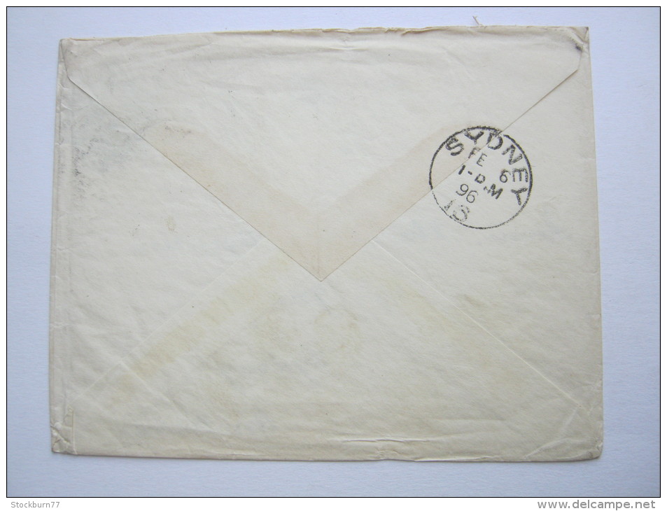 1896,  Letter To  Australia - Covers & Documents