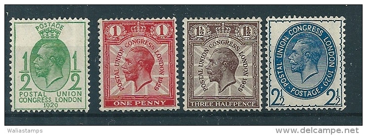 Great Britain 1929 SG 434-8 MM* - Unused Stamps