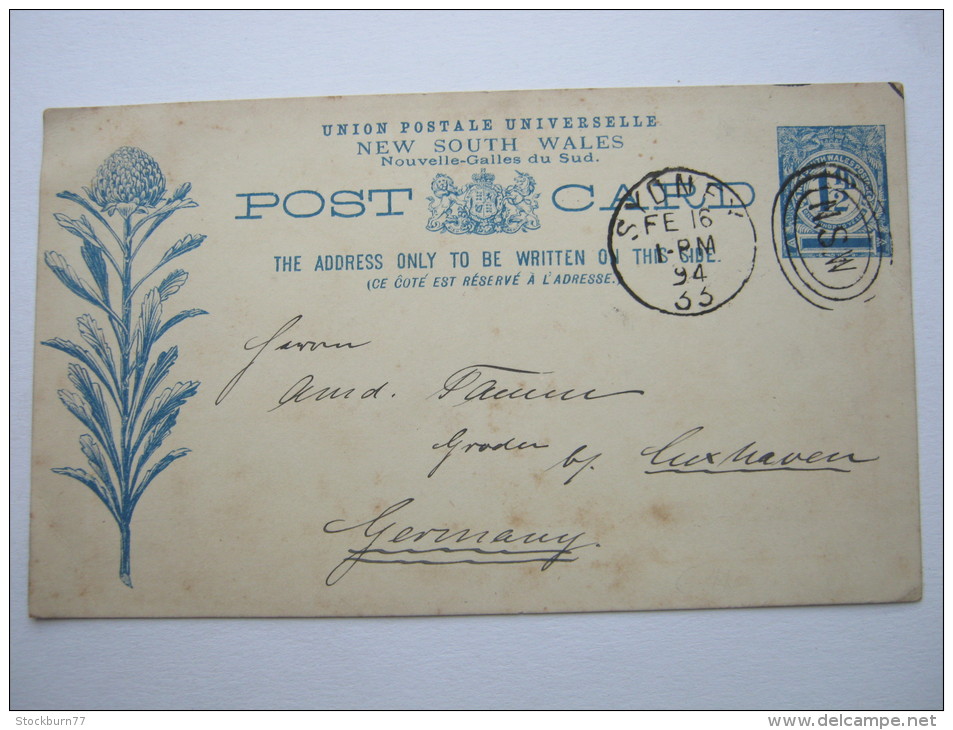 1894, Postal Stationary To Germany - Briefe U. Dokumente